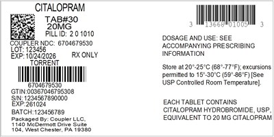 Label (13668 010 05 Citalopram 20mg 67046 795 30)